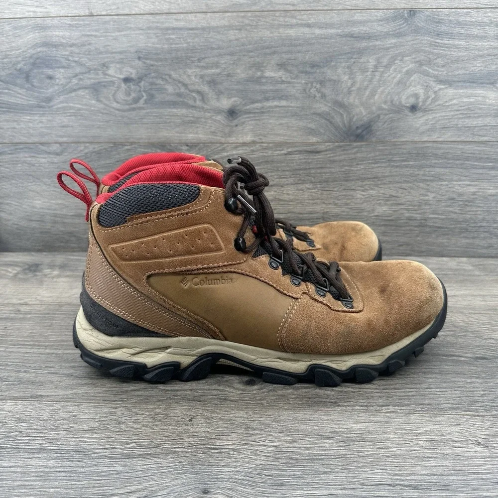 Columbia Men's Newton Ridge Hiking Boot Size 12 Brown Lace Up BM2812 Waterproof